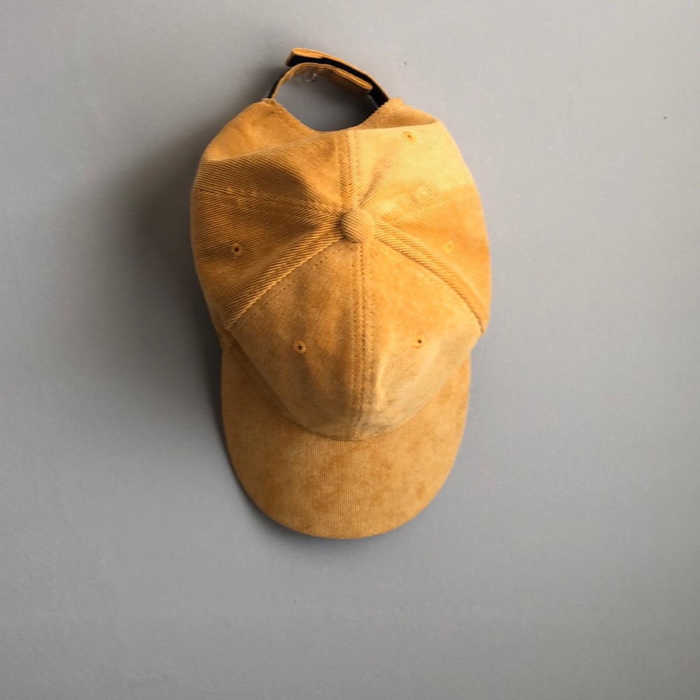 Mustard yellow baseball cap